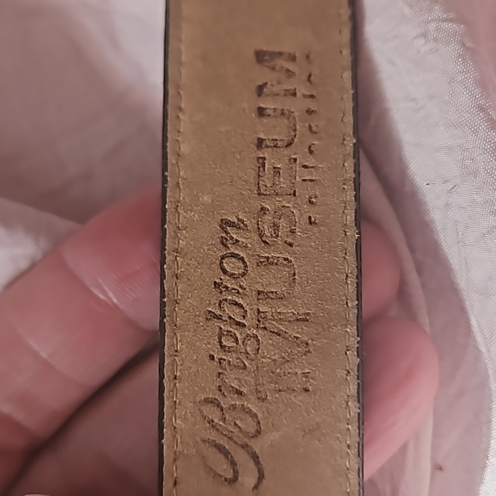 CLRARANCEVTG Brighton Museum Collection Leather Crown collectible Belt